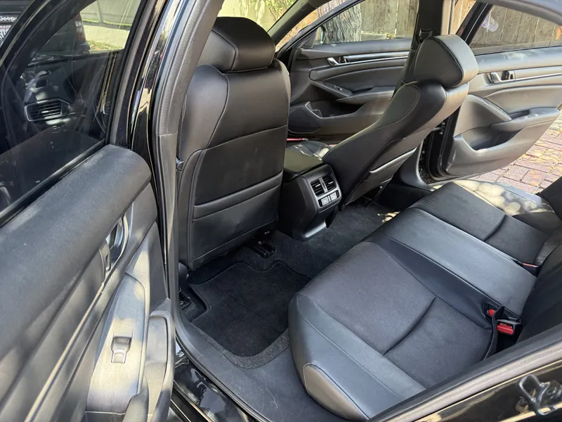 Honda Accord rear cabin after detailing