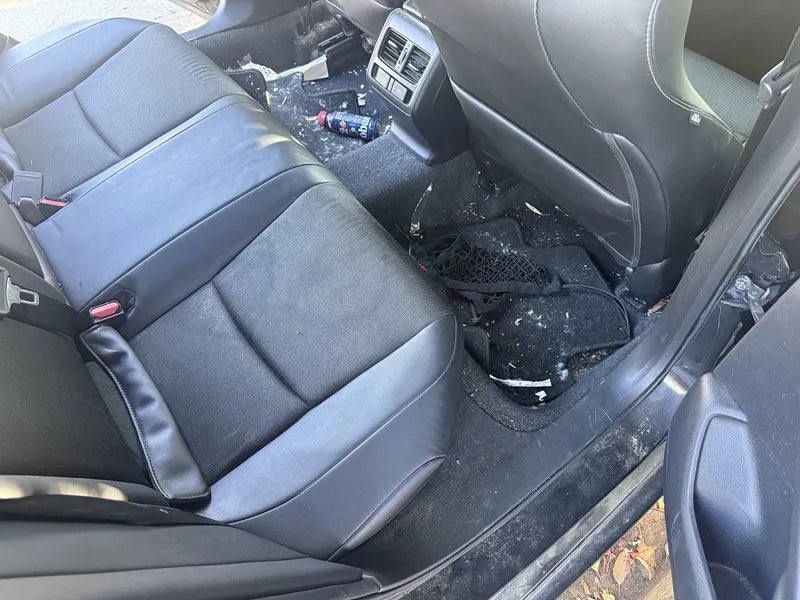 Honda Accord rear cabin before detailing