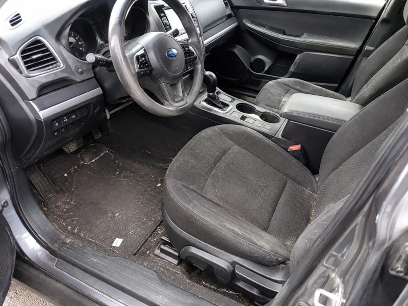 Subaru front interior before detailing